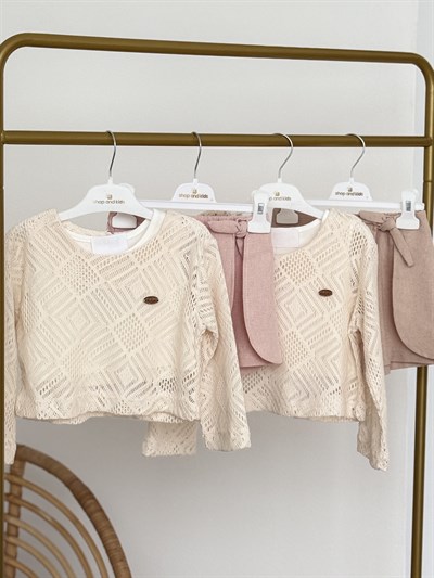 Bohem 3 lü Takım (13) - Pudra (3-8yaş)