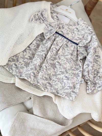 Flora Pançolu 3 lü Takım - Ekru (6ay-36ay)