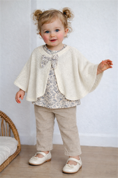 Flora Pançolu 3 lü Takım - Ekru (6ay-36ay)