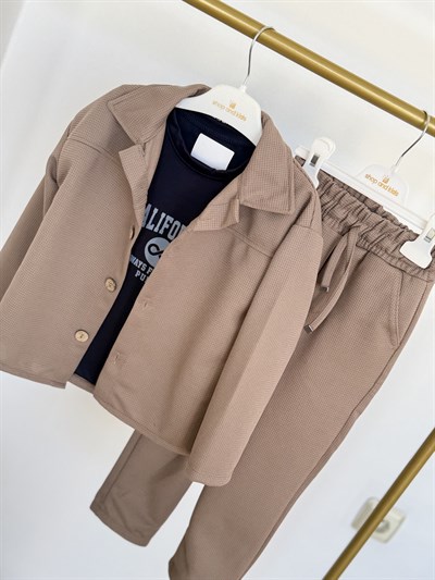 California 3 lü  Takım-Kahve(2-9 yaş)