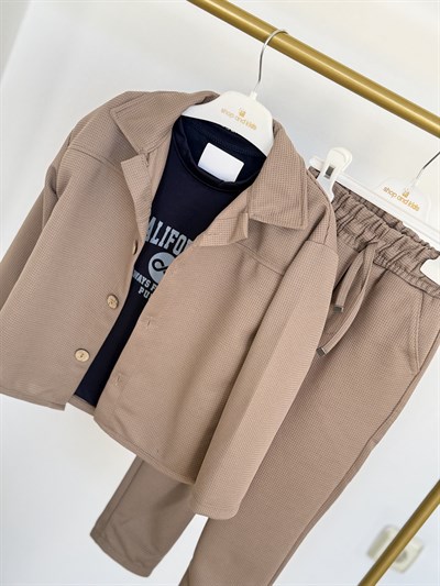 California 3 lü  Takım-Kahve(2-9 yaş)