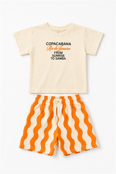Copacabana Şortlu Takım  - Turuncu (1-6Yaş)
