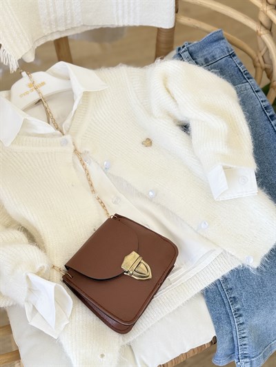 Çanta Hediyeli 4 Parça Takım-Beyaz(2-9yaş)