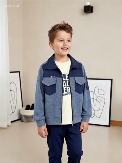  Urban Class Erkek Çocuk Ceketli 3lü Takım- Antrasit Gri (5-12 yaş aralığı)