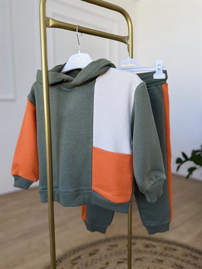 Cep Detay Haki Takım (2-8 yaş)