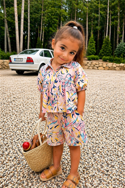 Empirme Desen Takım - Pembe (2-8Yaş)