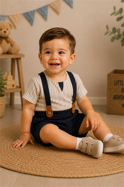 Classic Boy 2 li Takım (5154) - Kahverengi (6-36ay)