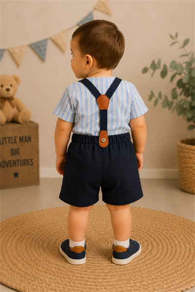 Classic Boy 2 li Takım (5154) - Mavi (6-36ay)
