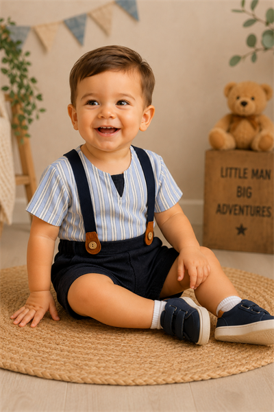 Classic Boy 2 li Takım (5154) - Mavi (6-36ay)
