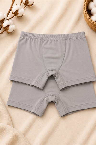 Erkek Çocuk Boxer 2li- Gri (13-14yaş aralığı)