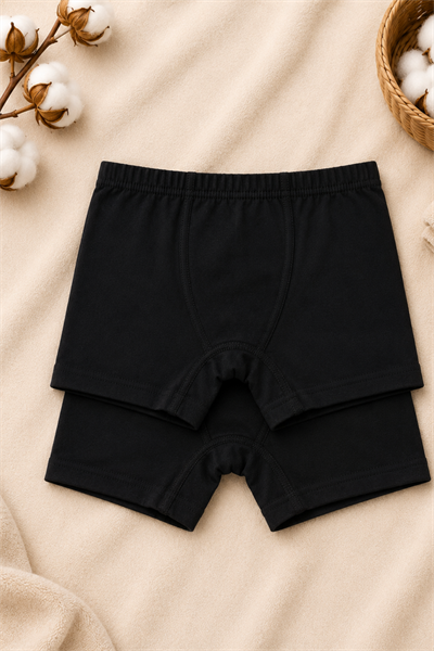 Erkek Çocuk Boxer 2li- Siyah(13-14yaş aralığı)