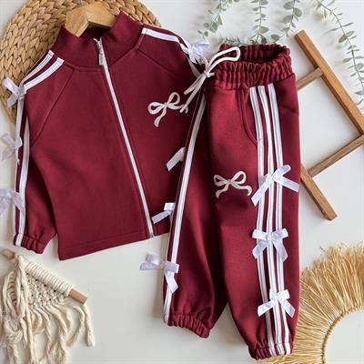 Fiyonk Detay Takım-Bordo (3yaş-10yaş)