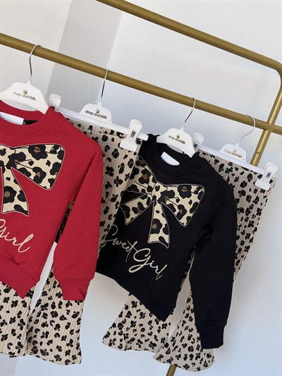 Fiyonk Sweat Girl Takım -Siyah(2-5