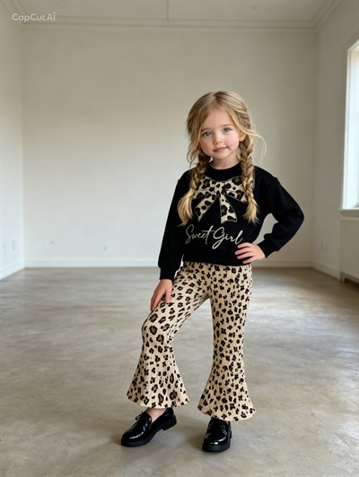 Fiyonk Sweat Girl Takım -Siyah(2-5