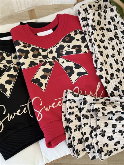 Fiyonk Sweat Girl Takım -Siyah(2-5