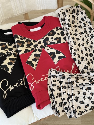 Fiyonk Sweat Girl Takım -Siyah(2-5