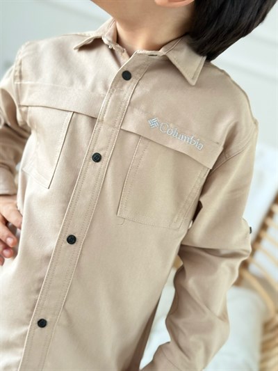 Joy Store Premium Gömlek - Bej (4-15 yaş aralığı)