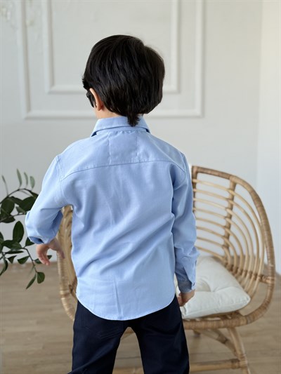 Joy Store Premium Gömlek -Mavi (4-15 yaş aralığı)