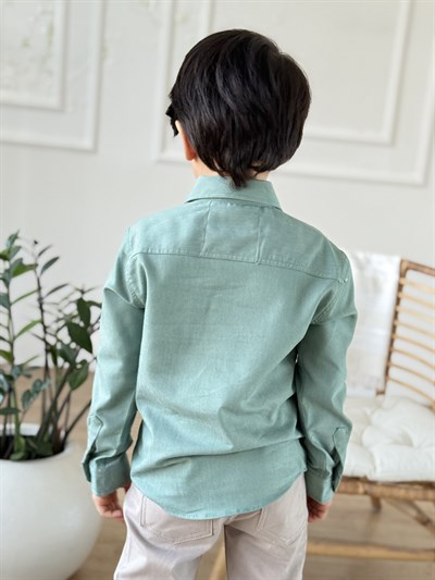 Joy Store Premium Gömlek - Yeşil (4-15 yaş aralığı)