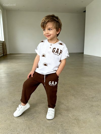 Güneş Detay 2li Müslin Takım (2-8 yaş aralığı)