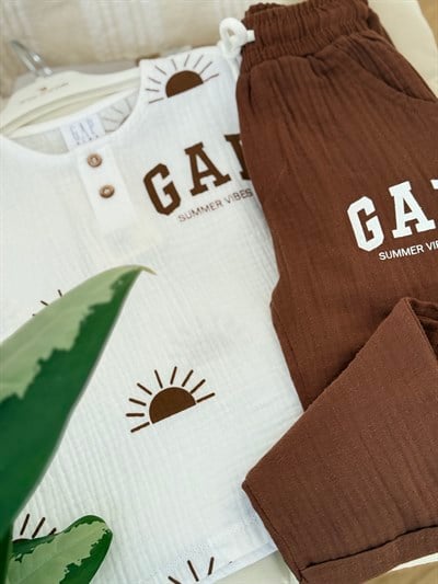 Güneş Detay 2li Müslin Takım (2-8 yaş aralığı)