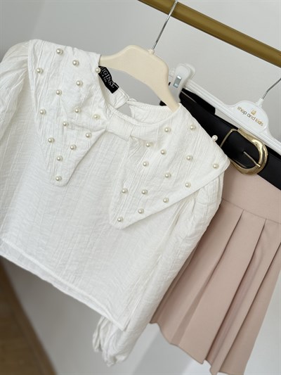 İnci Detay 3lü Takım -Bej(3-10 yaş)