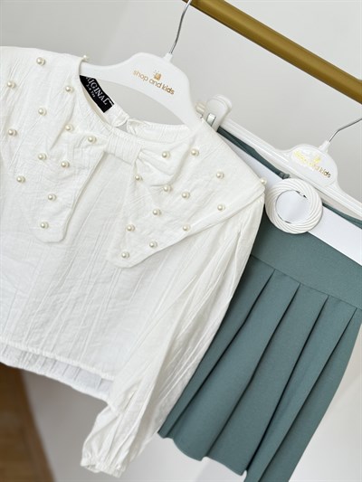 İnci Detay 3lü Takım -Mint (3-10 yaş)