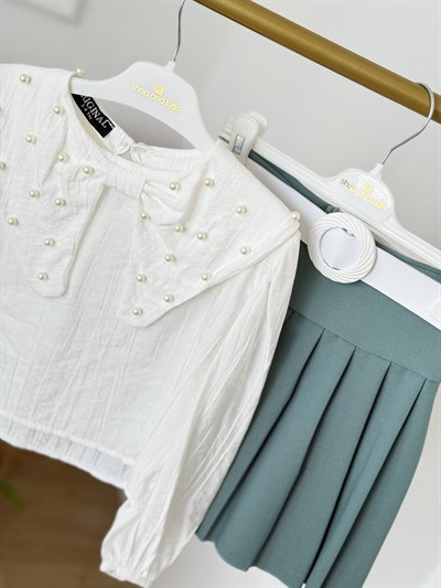 İnci Detay 3lü Takım -Mint (3-10 yaş)