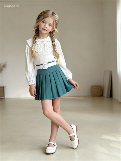 İnci Detay 3lü Takım -Mint (3-10 yaş)