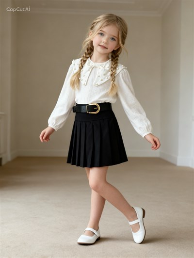 İnci Detay 3lü Takım -Siyah(3-10 yaş)