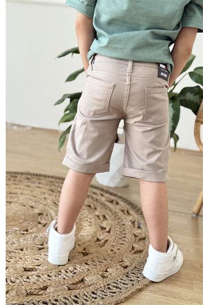 Joystore Erkek Şort - Bej (4-7Yaş)