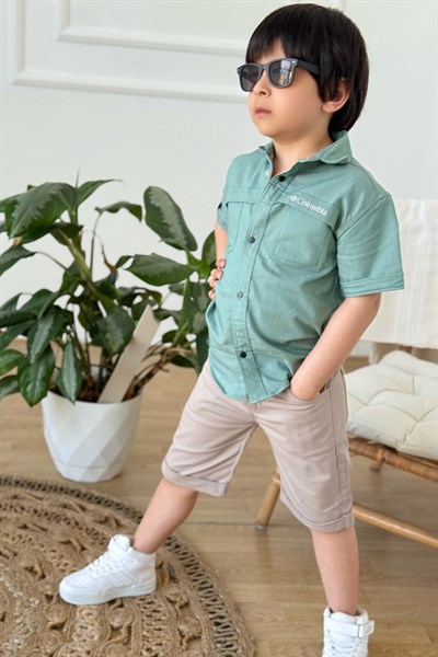 Joystore Erkek Şort - Bej (4-7Yaş)