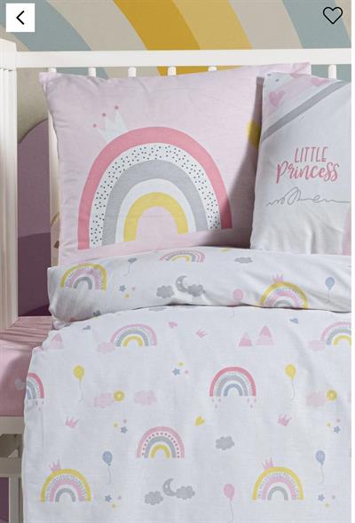 Kanz Dino Rainbows Bebek Nevresim Takımı 