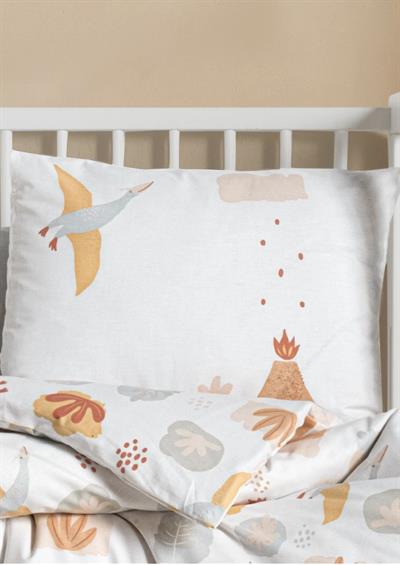 Kanz Ranforce %100 Pamuk Bebek Yastık Kılıfı 2li Set Dinasaurs-A