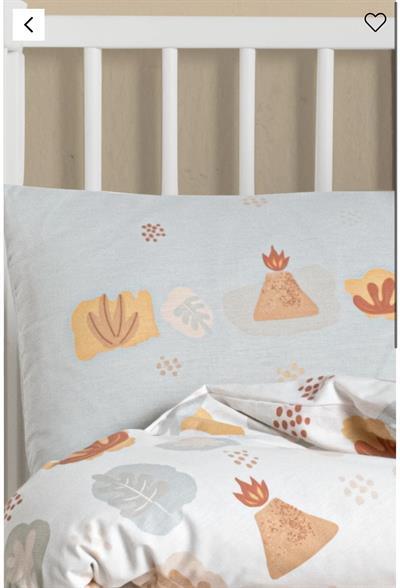 Kanz Ranforce %100 Pamuk Bebek Yastık Kılıfı 2li Set Dinasaurs-B