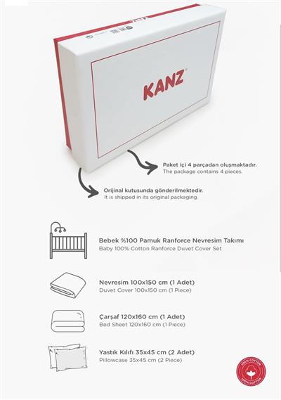 Kanz Sailboats Ranforce Bebek Nevresim Takımı 