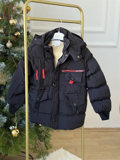 Kapuşonlu Kaban - Siyah (1-16 yaş aralığı)