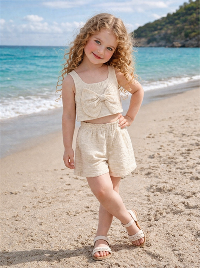 Summer Breeze Şortlu Takım (28) - Bej (2-8yaş)