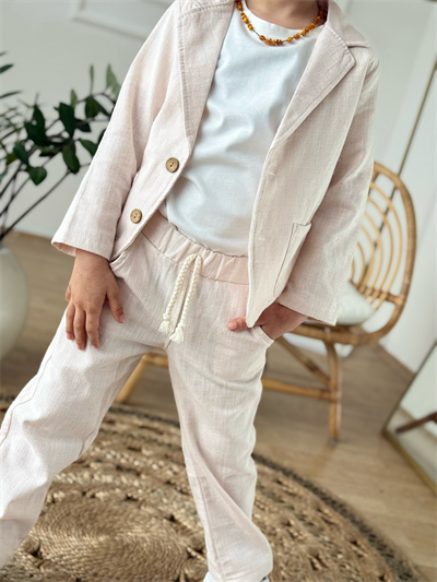 Keten 3 lü  Takım-Bej(1-6 yaş)