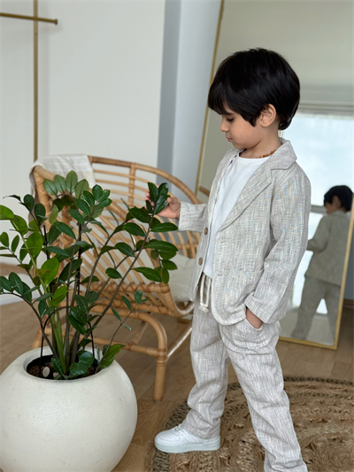 Keten 3lü  Takım-Haki Bej(6-10 yaş)