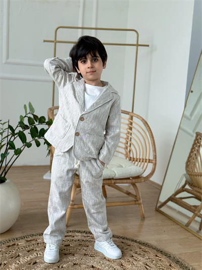 Keten 3lü  Takım-Haki Bej(6-10 yaş)