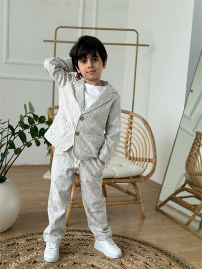 Keten 3lü  Takım-Haki Bej(6-10 yaş)