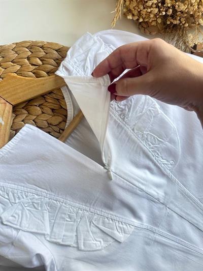 Kurdele (Çıkartılabilir İğneli) Etekli Takım-Kırmızı(4-12yaş aralığı)