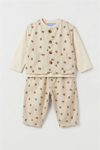 Laciel ParisUnisex Bear Yelekli Takım- (2-7yaş)