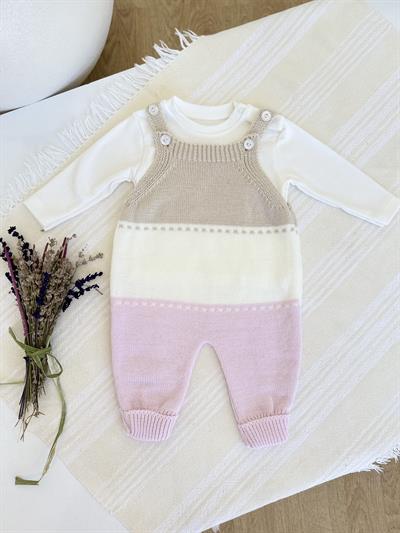 Lalin Örgü Tulum Takım(6-12ay)
