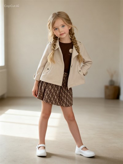 Little Star Trençkot 3 lü Takım -Krem(2-9yaş)