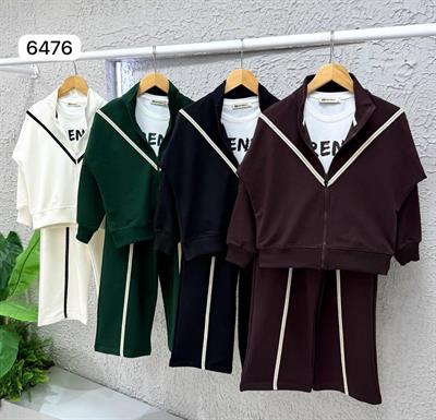 Trendy 3lü Takım -Kahve(5-14yaş)