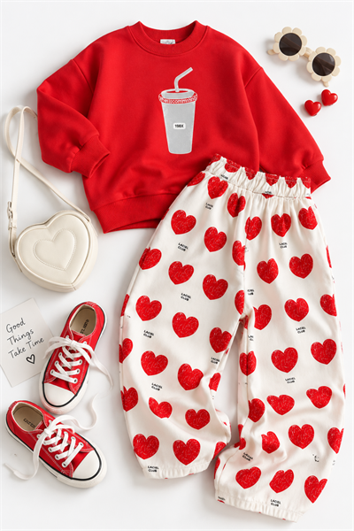 Love Balon Pantalonlu Takım (2-7 yaş aralığı)