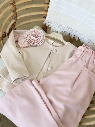 Manolya 3Lü Takım -Pembe(5-8yaş)