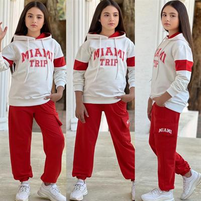 Mıamı Kız Çocuk Eşofman Takımı  (8-16 yaş aralığı)